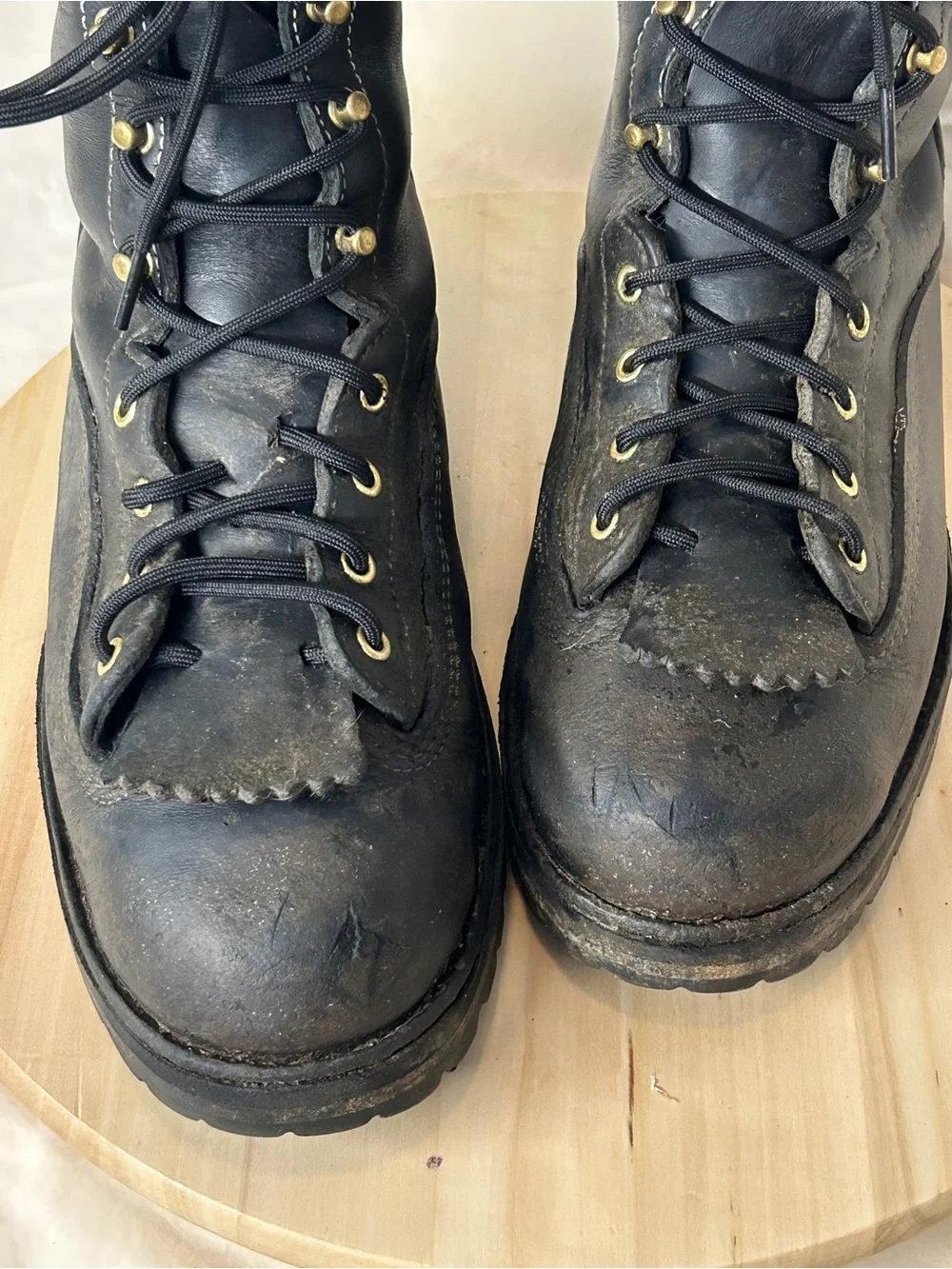 Danner Men's Super Rain Forest 8”Black Leather Work Boot US 11.5